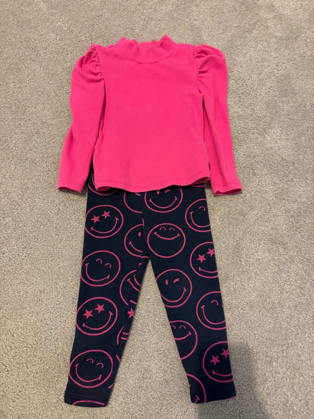 GAP Baby Bright Pink Ribbed Turtleneck Top